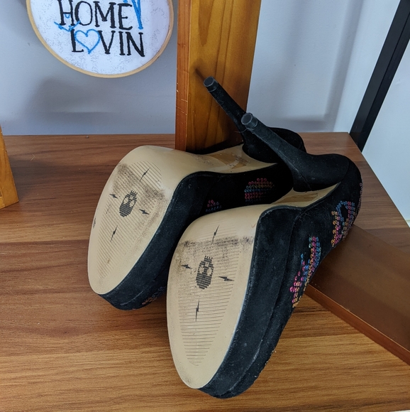 Iron Fist - Rainbow Skull Heels. Size 10 - Picture 2 of 7